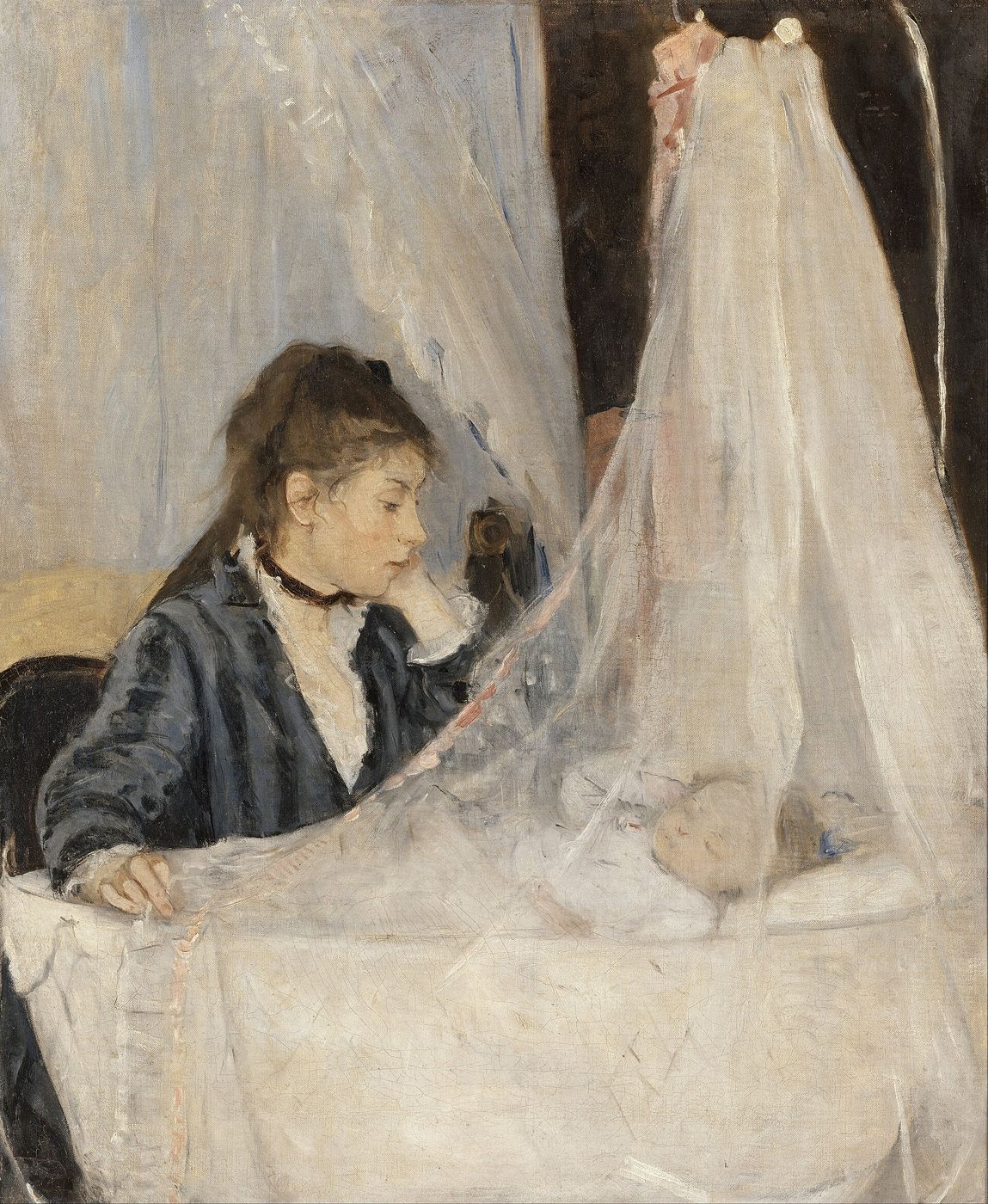 Berthe Morisot, The Cradle — the watcher who stays close